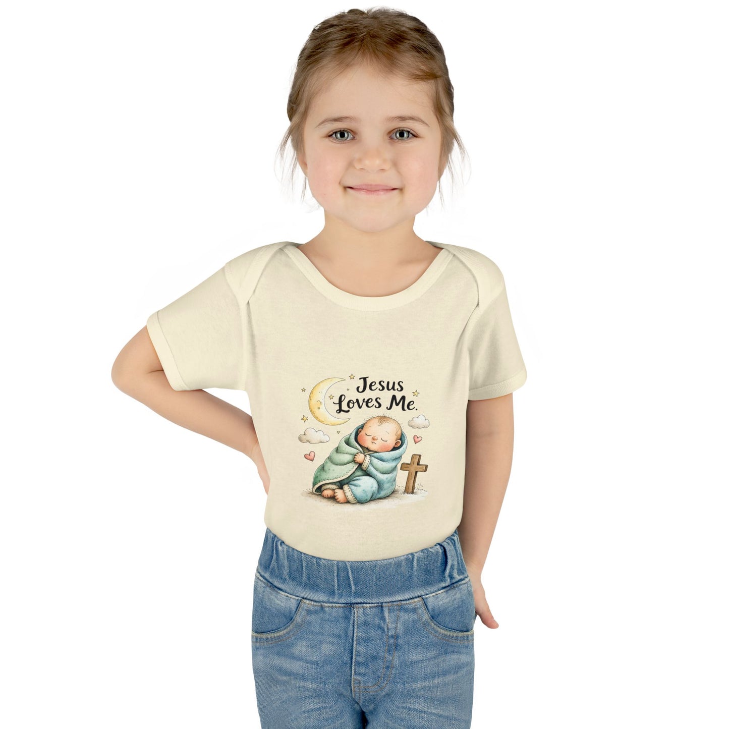 Jesus Loves Me Baby Bodysuit - Infant Christian Onesie for Newborns