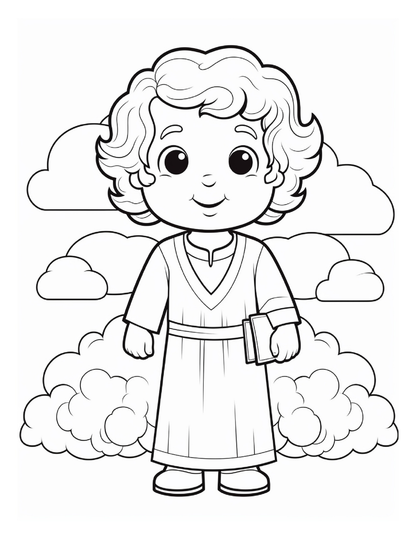 120 Kids Bible Coloring Pages – Digital Download | 8.5 x 11 PDF File