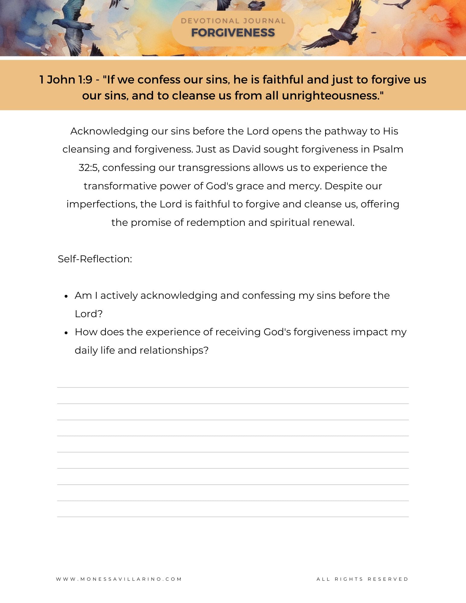 Forgiveness A Devotional Journal