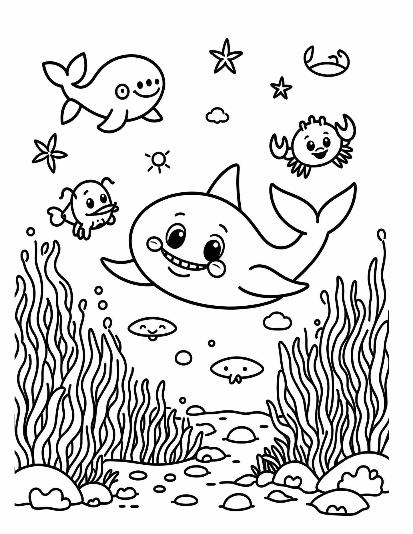 Ocean Friends Adventure Coloring Book
