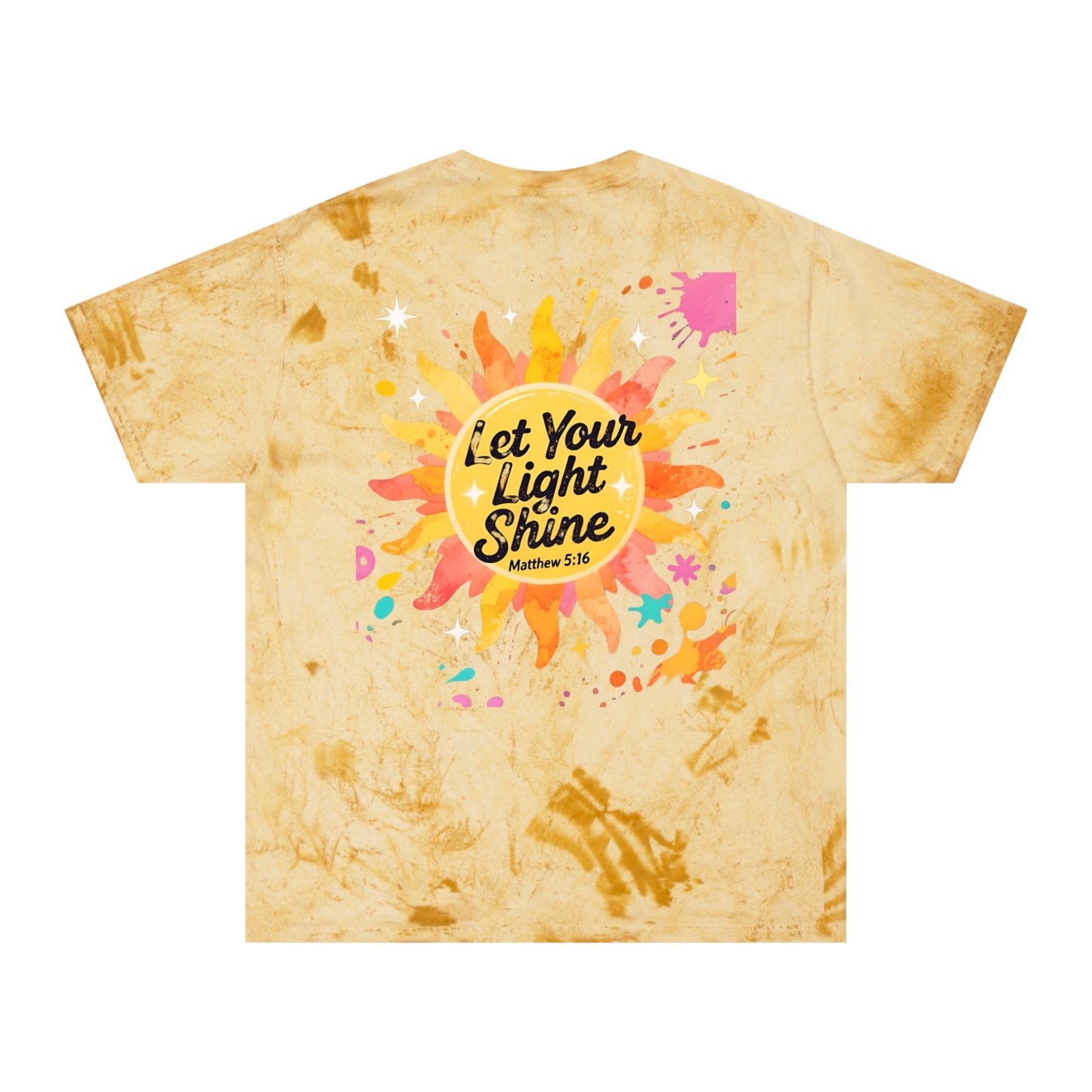 Christian Sunburst Graphic Tee - Let Your Light Shine Unisex T-Shirt