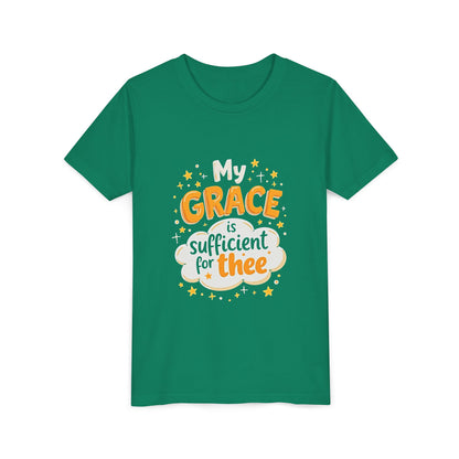 Grace thee Youth Tee | Kids Christian Shirt, Inspirational Cloud Design