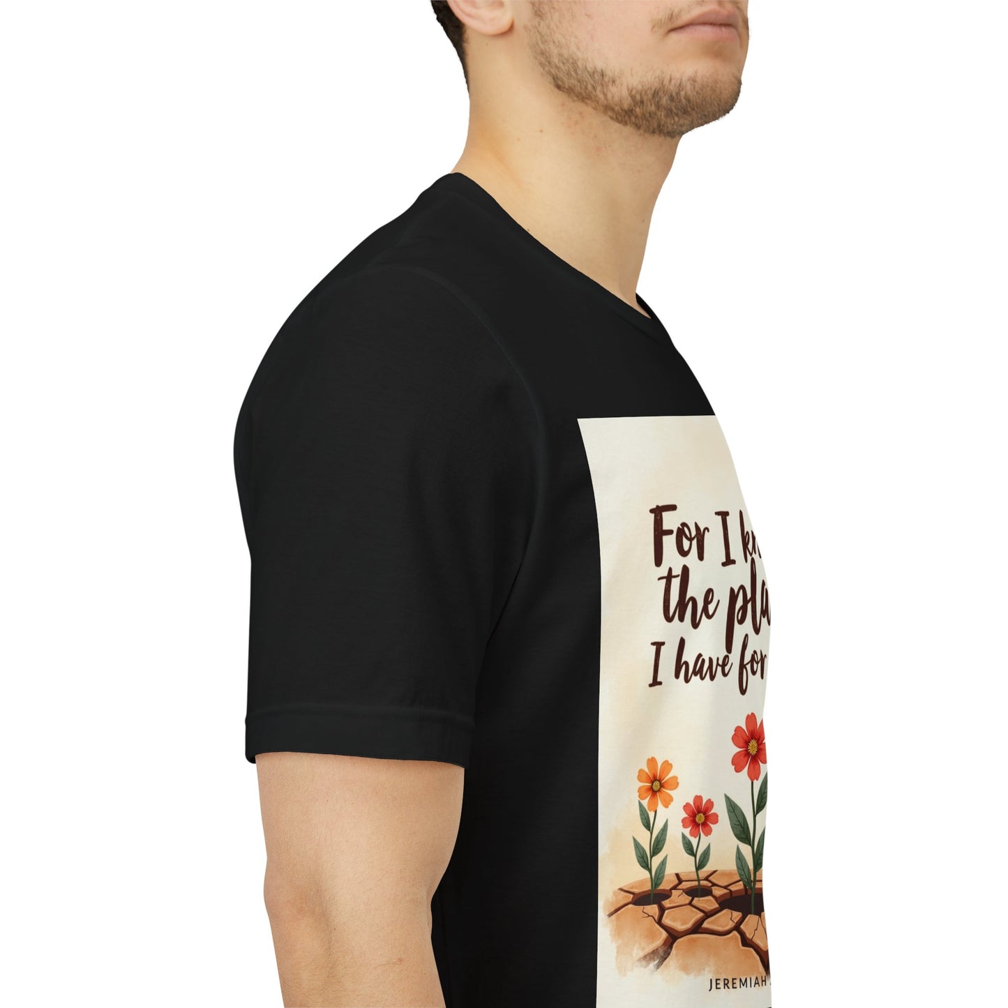 For I Know The Plans I Have For You tee | Jeremiah 29:11 floral roots scripture shirt | Meaningful Gift for Teens and Adults