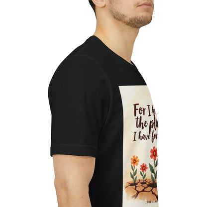 For I Know The Plans I Have For You tee | Jeremiah 29:11 floral roots scripture shirt | Meaningful Gift for Teens and Adults