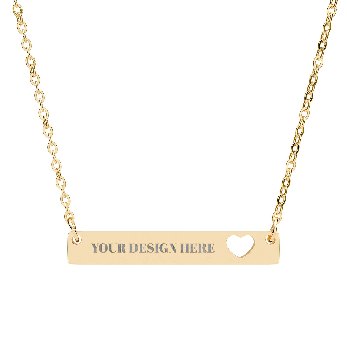 Personalized Engraved Heart Necklace | Custom Necklace Made Just for You | Perfect Gift for Him & Her