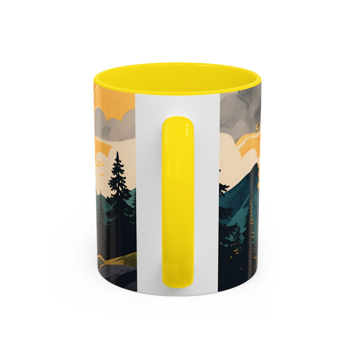 Faith Can Move Mountains Coffee Mug — Matthew 17:20 Inspirational Accent Mug
