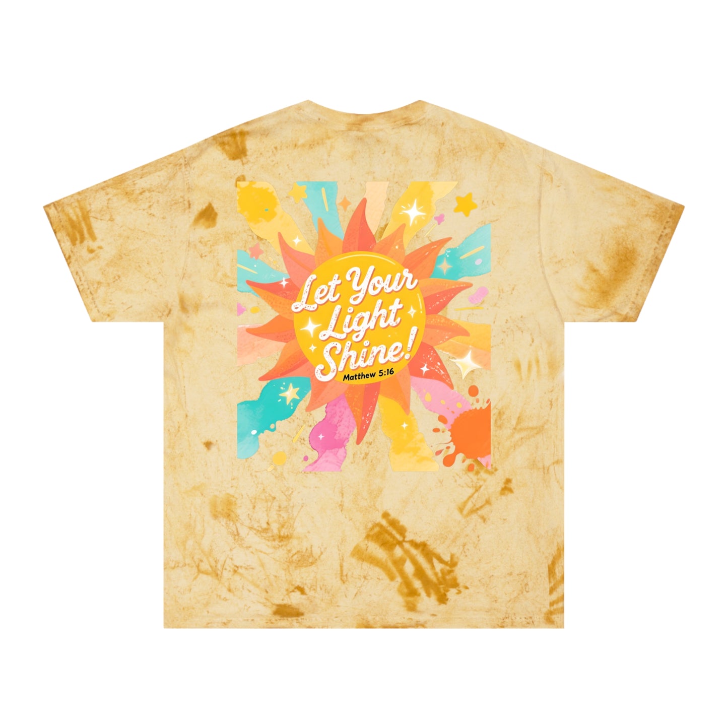 Let Your Light Shine T-Shirt — Retro Sunshine Graphic Tee (Matthew 5:16)