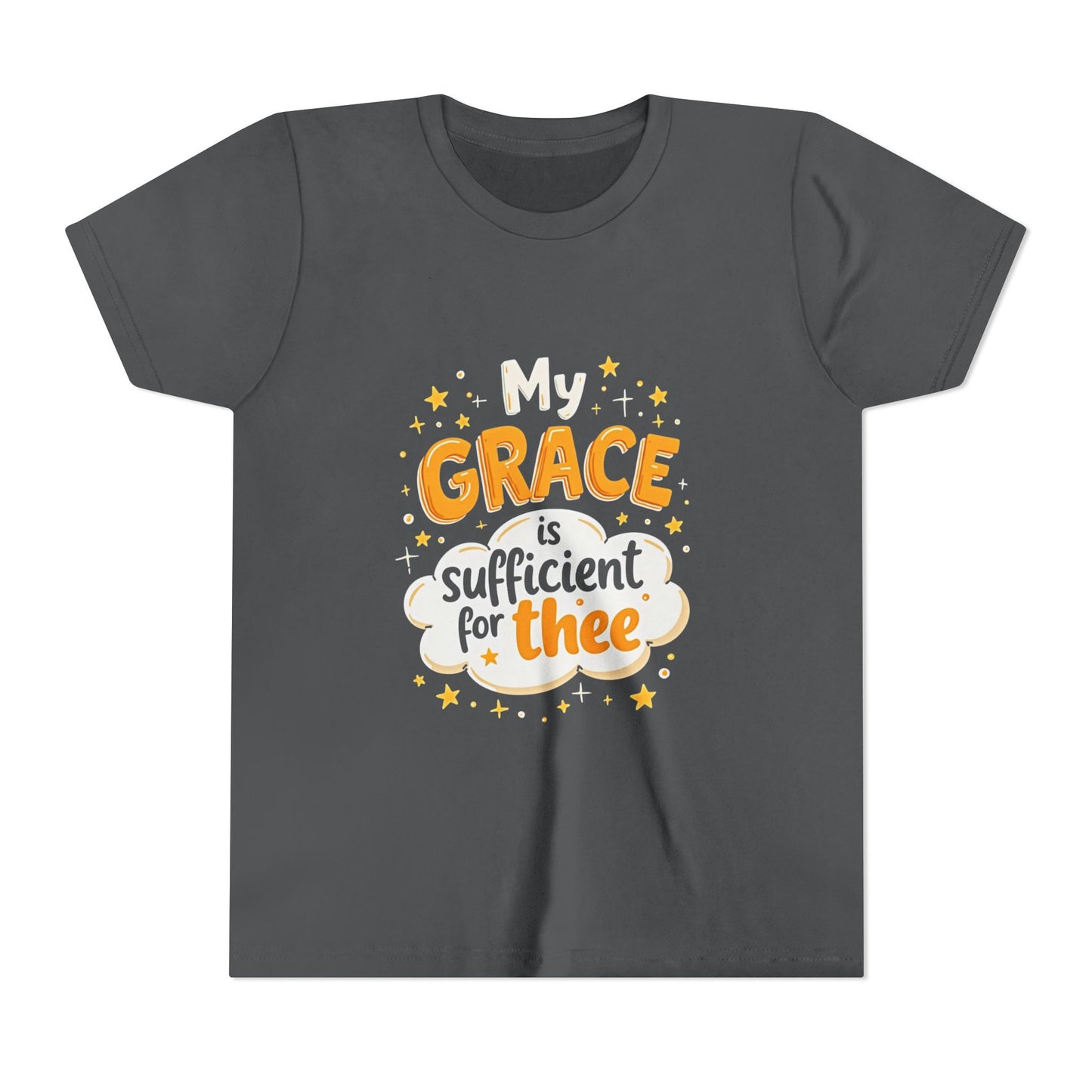 Grace thee Youth Tee | Kids Christian Shirt, Inspirational Cloud Design