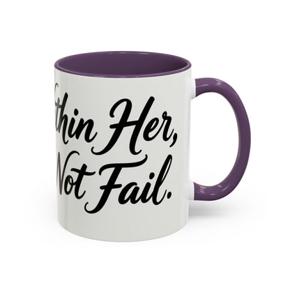 Inspirational Script Coffee Mug — "Strength Lives in Small, Steady Moments" (11/15 oz)