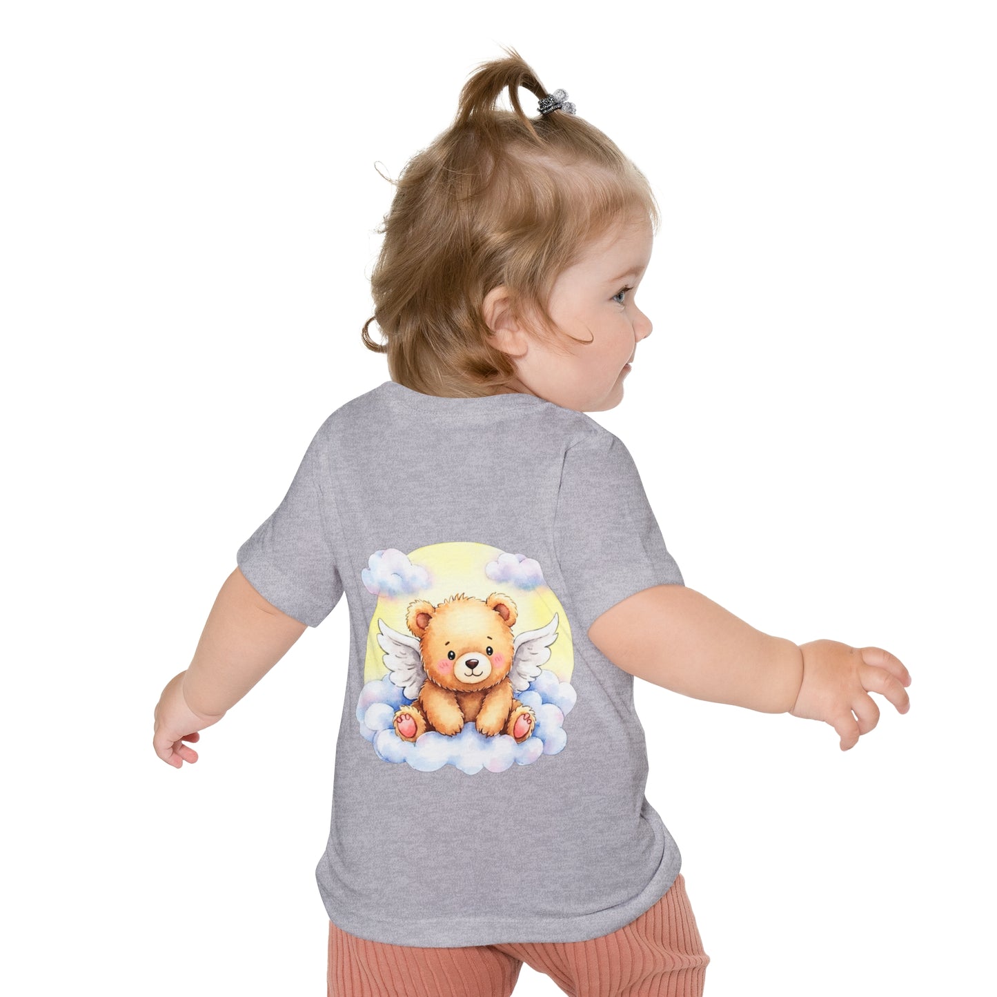 Baby T-Shirt — Personalized "God's Little Angel" Teddy Design