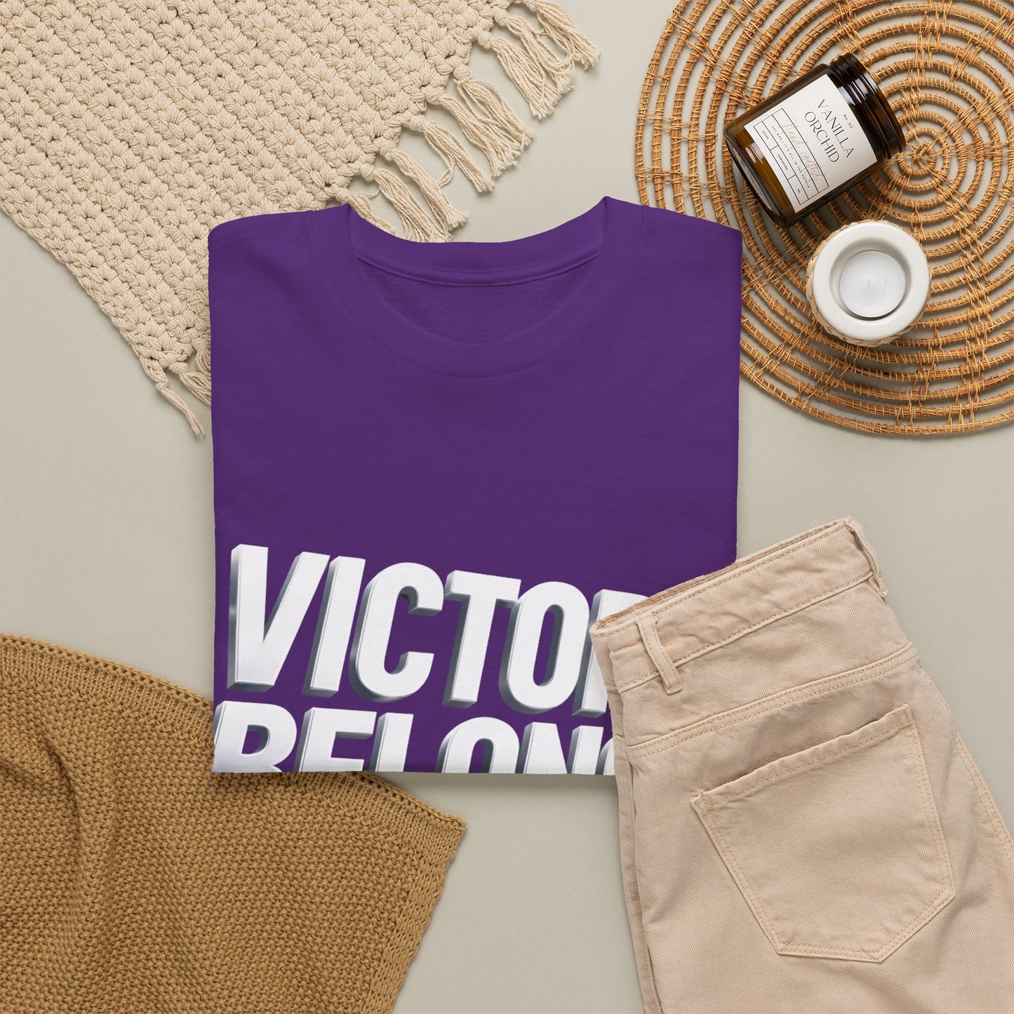 Victory Belongs to Jesus T-Shirt — Heavyweight Christian Faith Tee