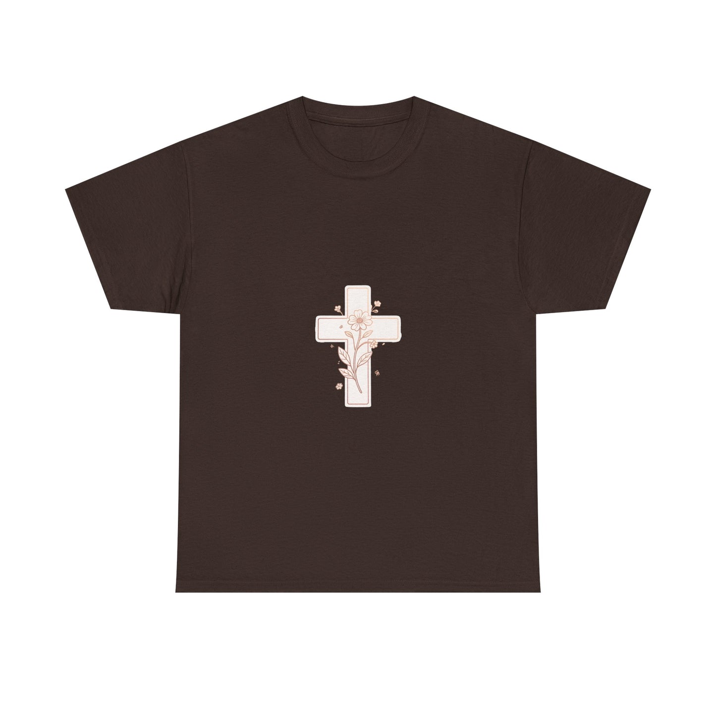 Floral Cross Tee — Delicate Bloom Christian T-Shirt | Meaningful gifts for teens and adults