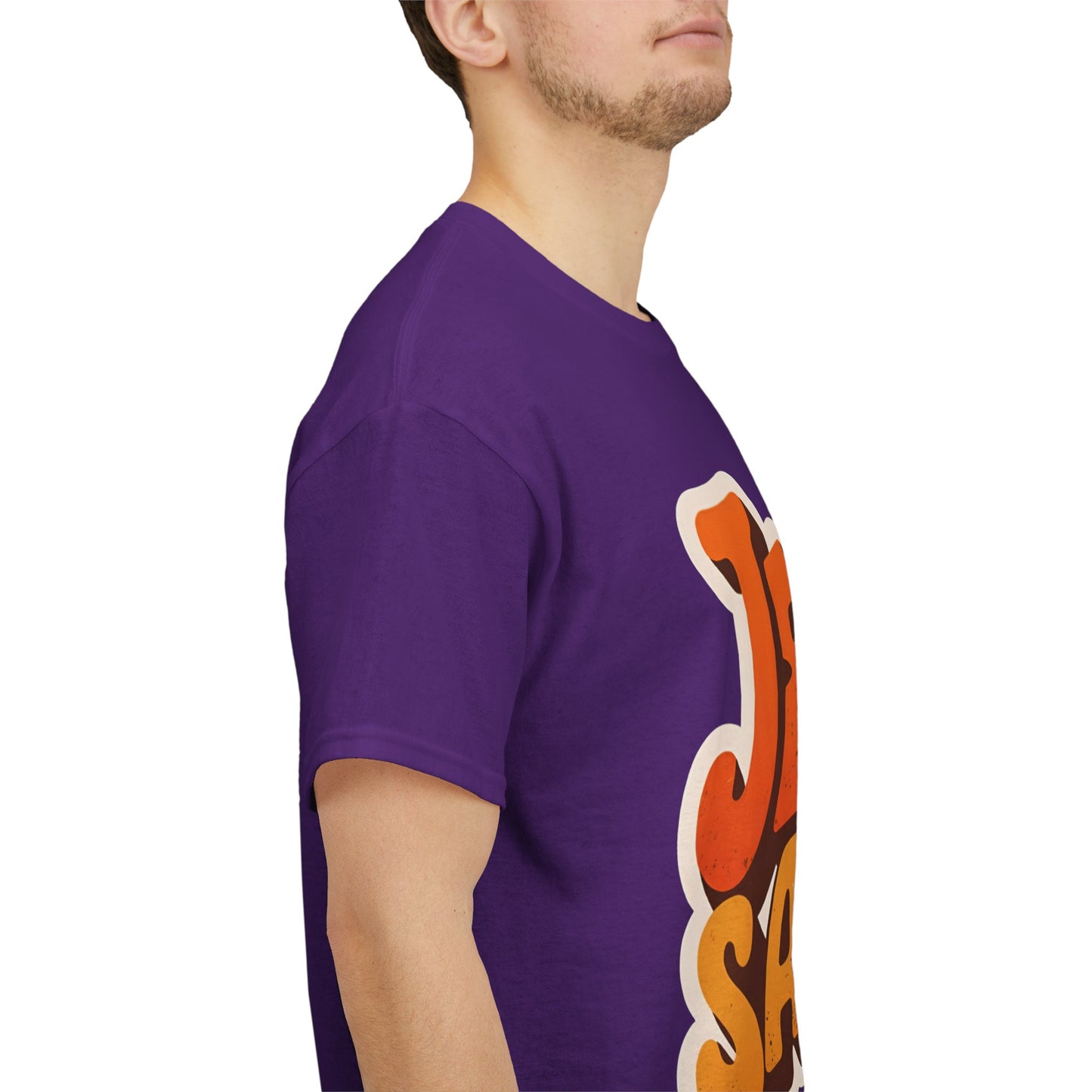 Jesus Saves Retro Tee — Bright Sunset Faith T-Shirt