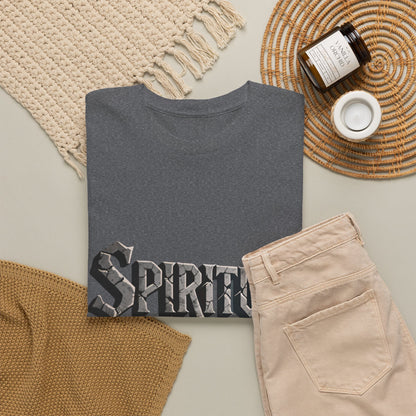 Spiritual Warrior T-Shirt — Gothic Lettering Faith & Strength Tee