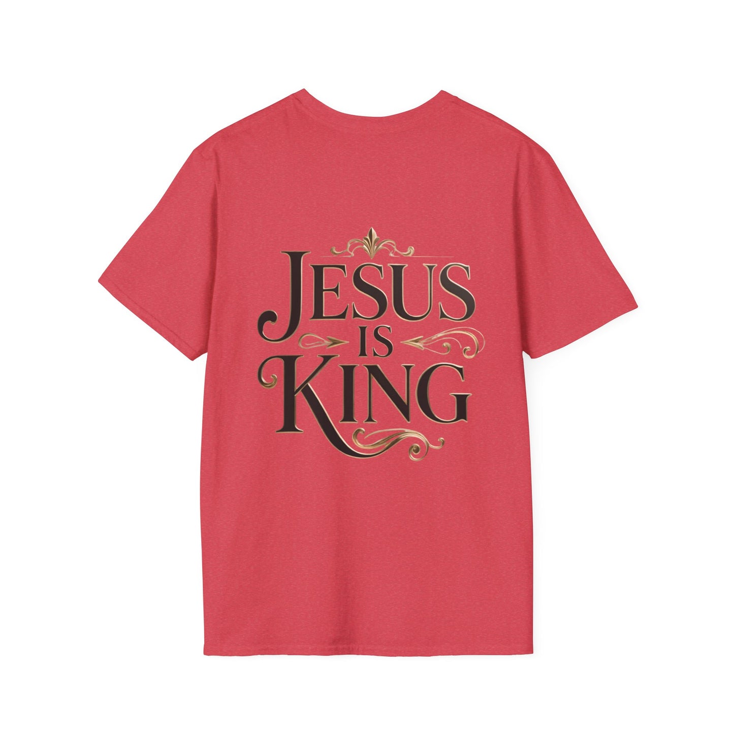 Jesus Is King T-Shirt — Christian Faith Graphic Tee, Inspirational Worship Shirt
