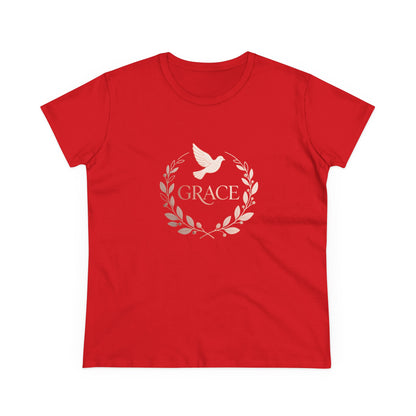 Graceful Dove Wreath Tee — Women's Rose-Gold Reminder Tee