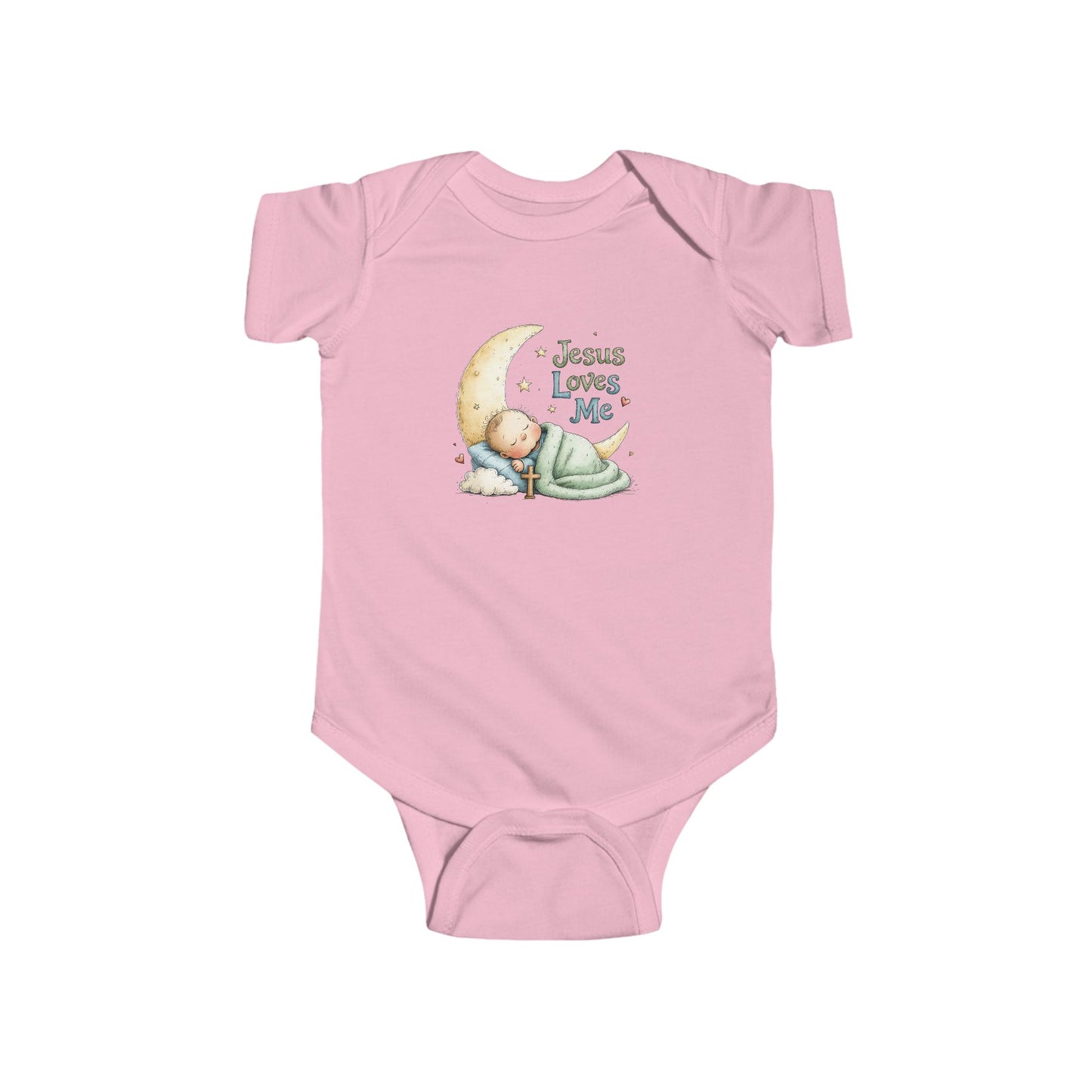 Twinkle Lights Me Baby Bodysuit - Moon & Stars Newborn Onesie