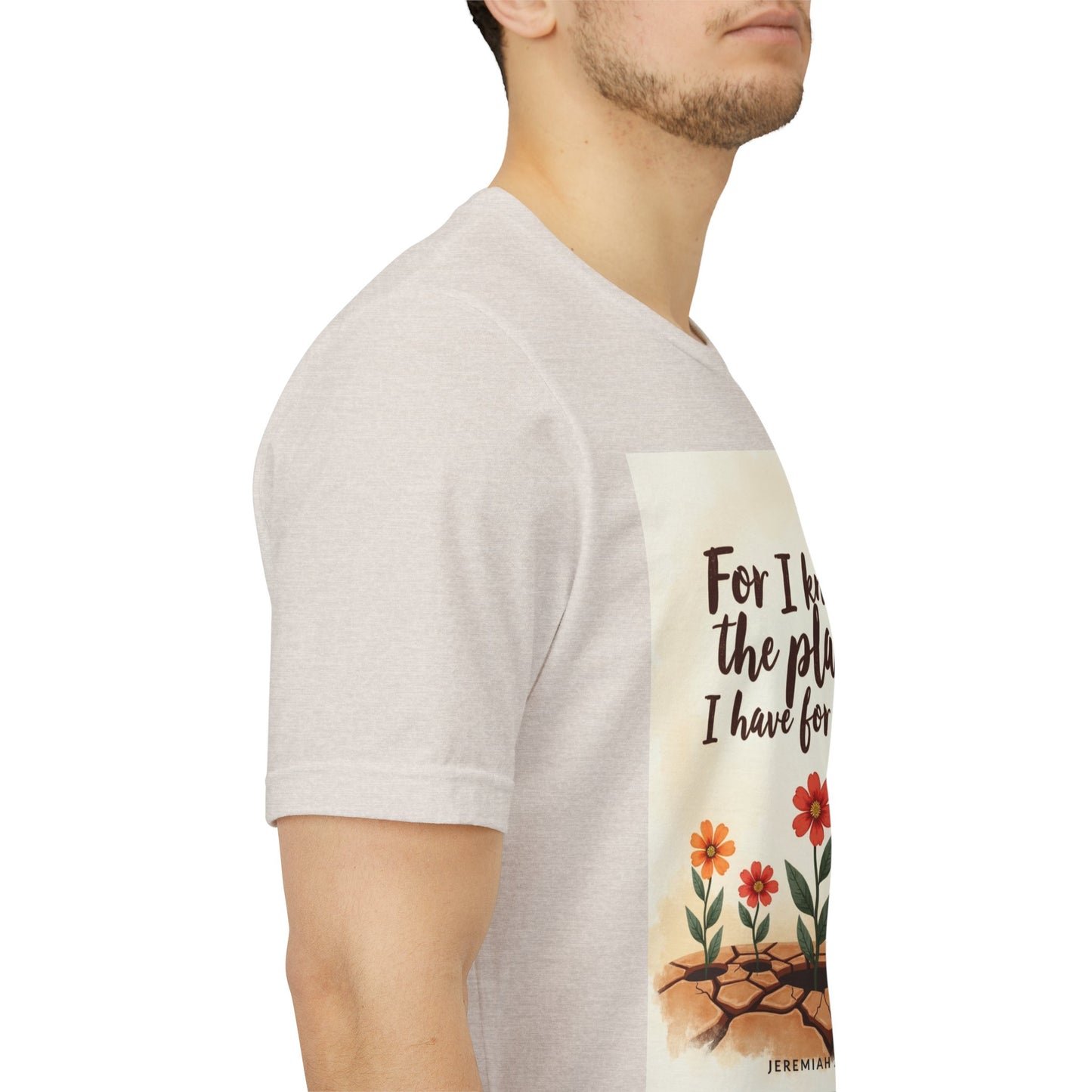 For I Know The Plans I Have For You tee | Jeremiah 29:11 floral roots scripture shirt | Meaningful Gift for Teens and Adults