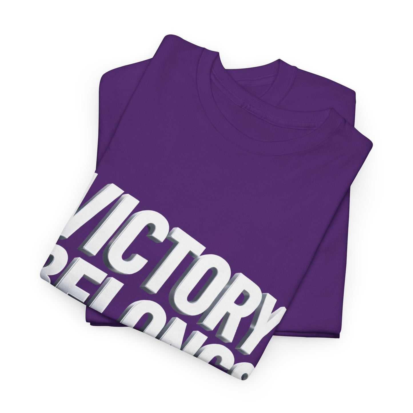 Victory Belongs to Jesus T-Shirt — Heavyweight Christian Faith Tee