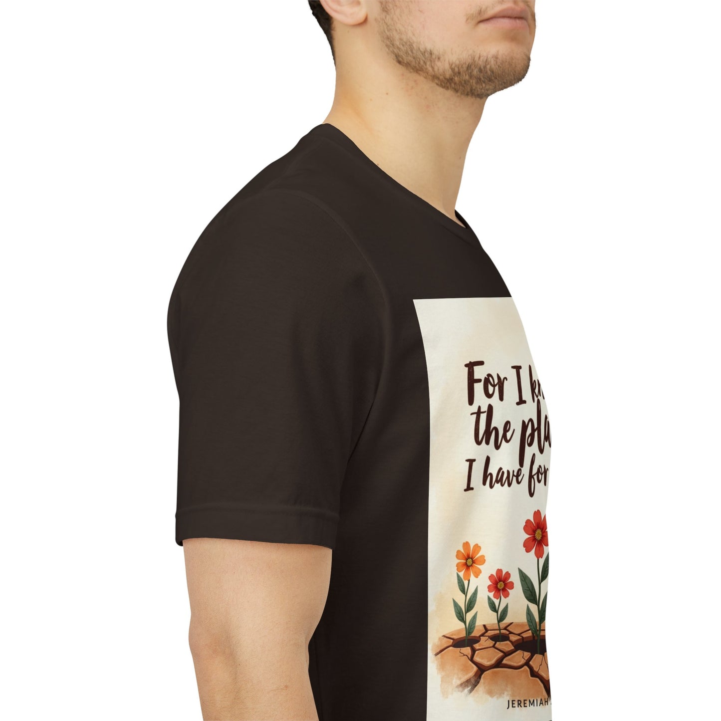 For I Know The Plans I Have For You tee | Jeremiah 29:11 floral roots scripture shirt | Meaningful Gift for Teens and Adults