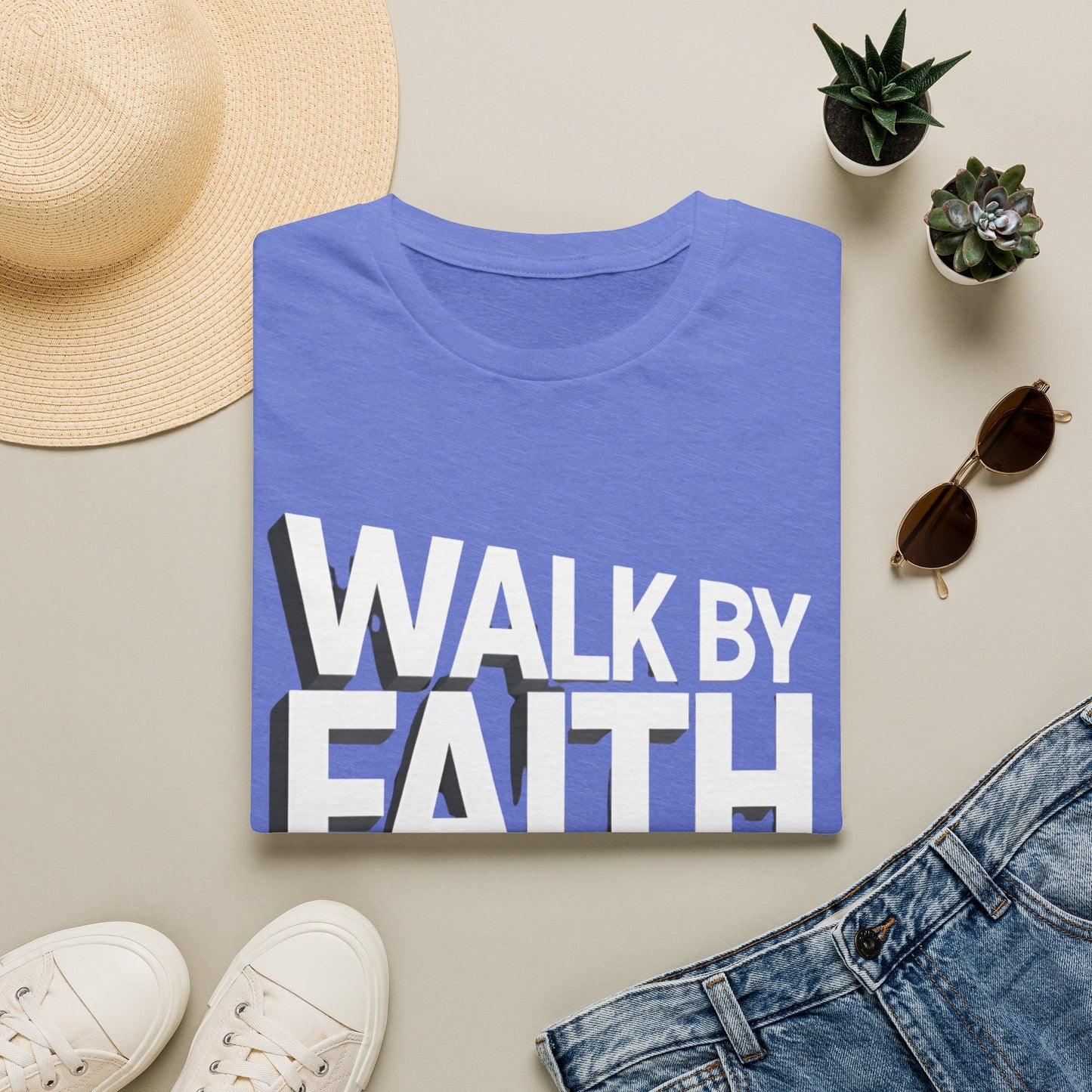 Walk By Faith T-Shirt — Womens/Mens Faith Graphic Tee