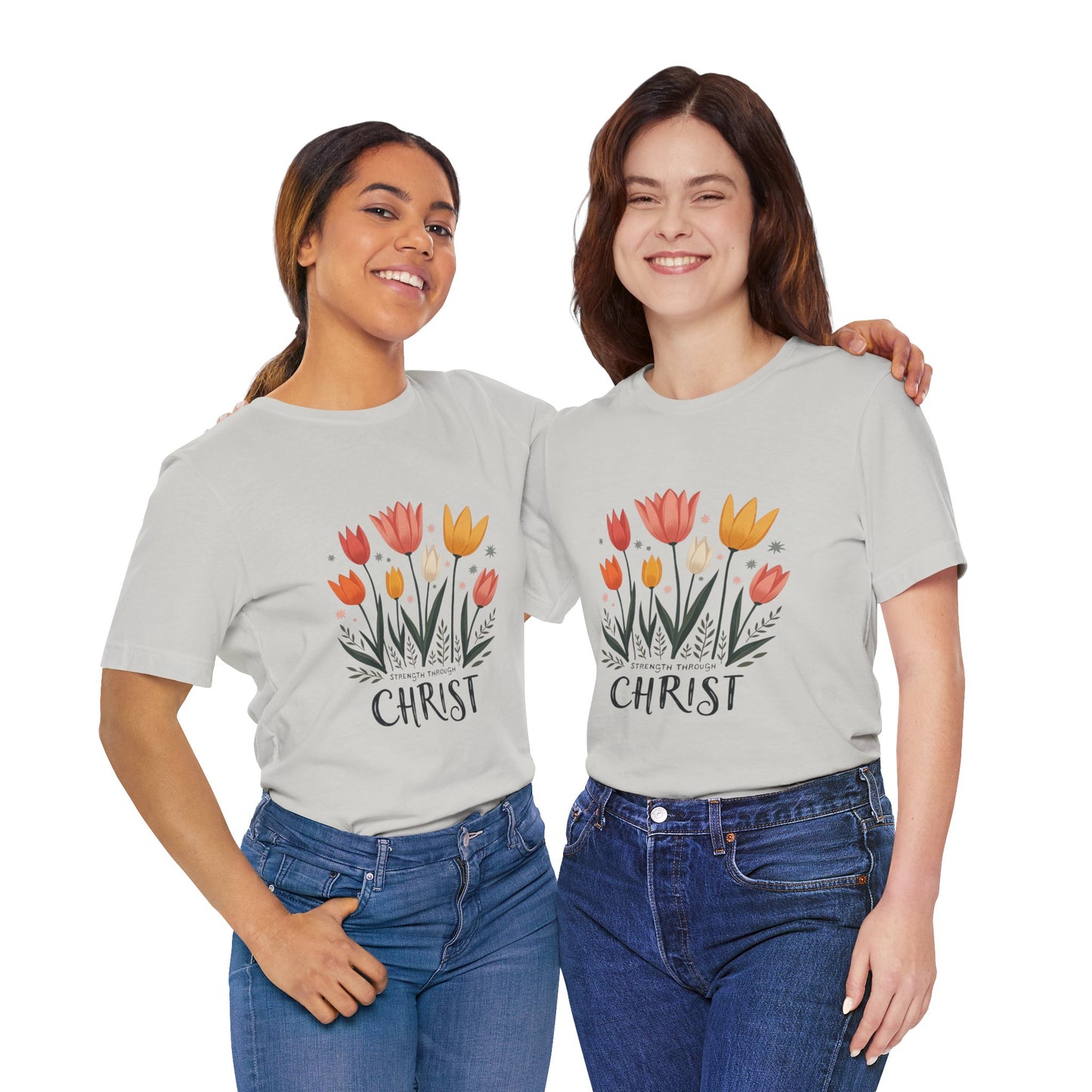 Tulip Floral Faith Shirt | Christian Spring Tee | Unique Gifts for Moms & Teens