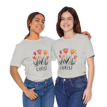 Tulip Floral Faith Shirt | Christian Spring Tee | Unique Gifts for Moms & Teens
