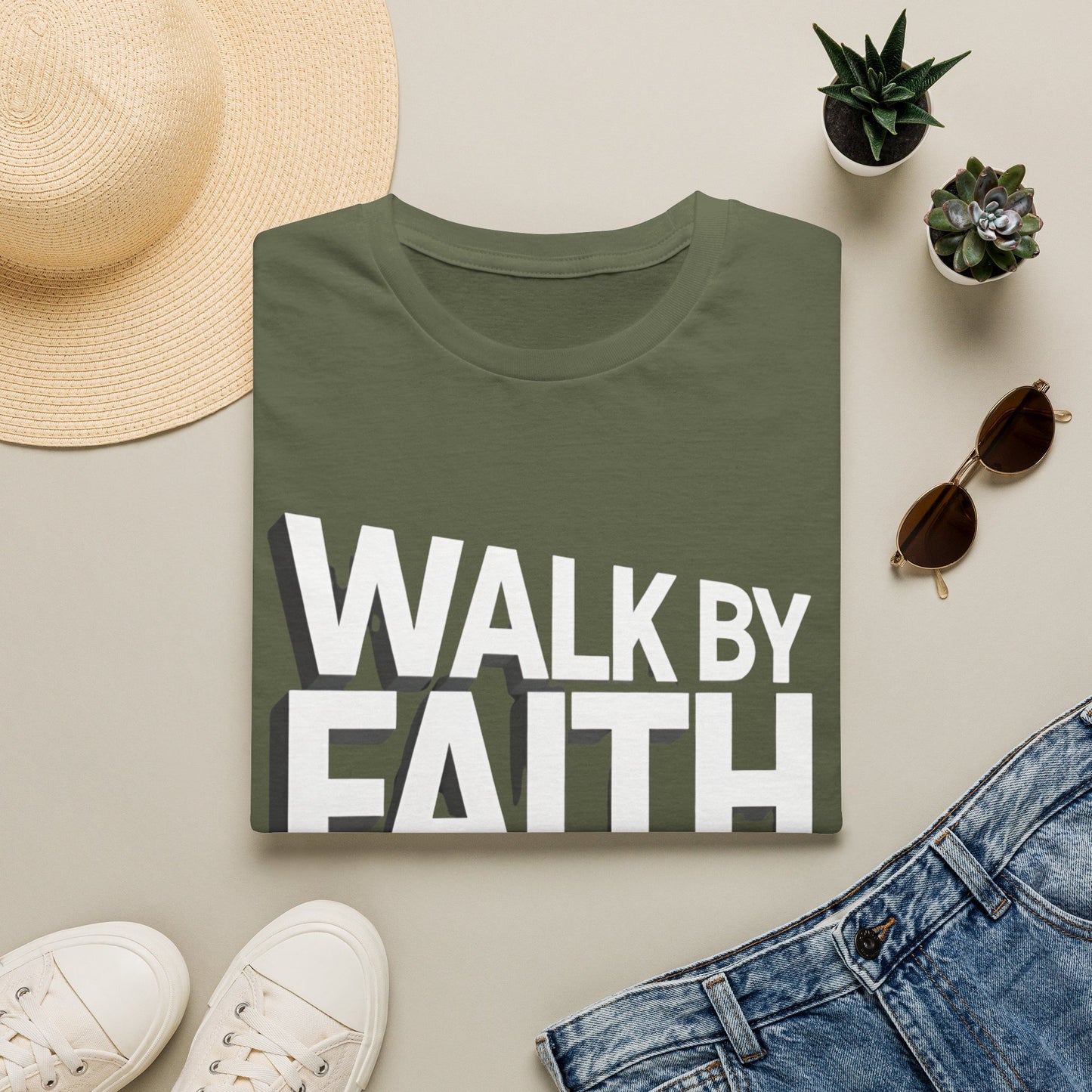 Walk By Faith T-Shirt — Womens/Mens Faith Graphic Tee
