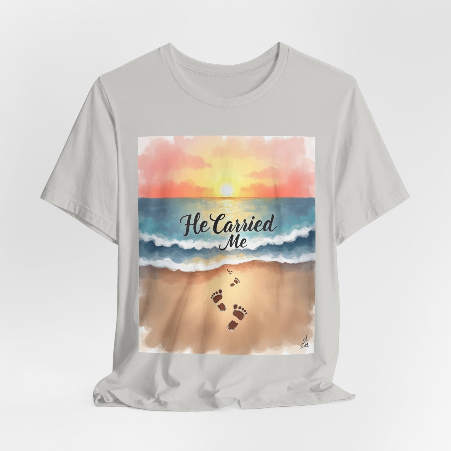 He Carried Me Scripture Tee | Inspirational Christian Faith Shirt