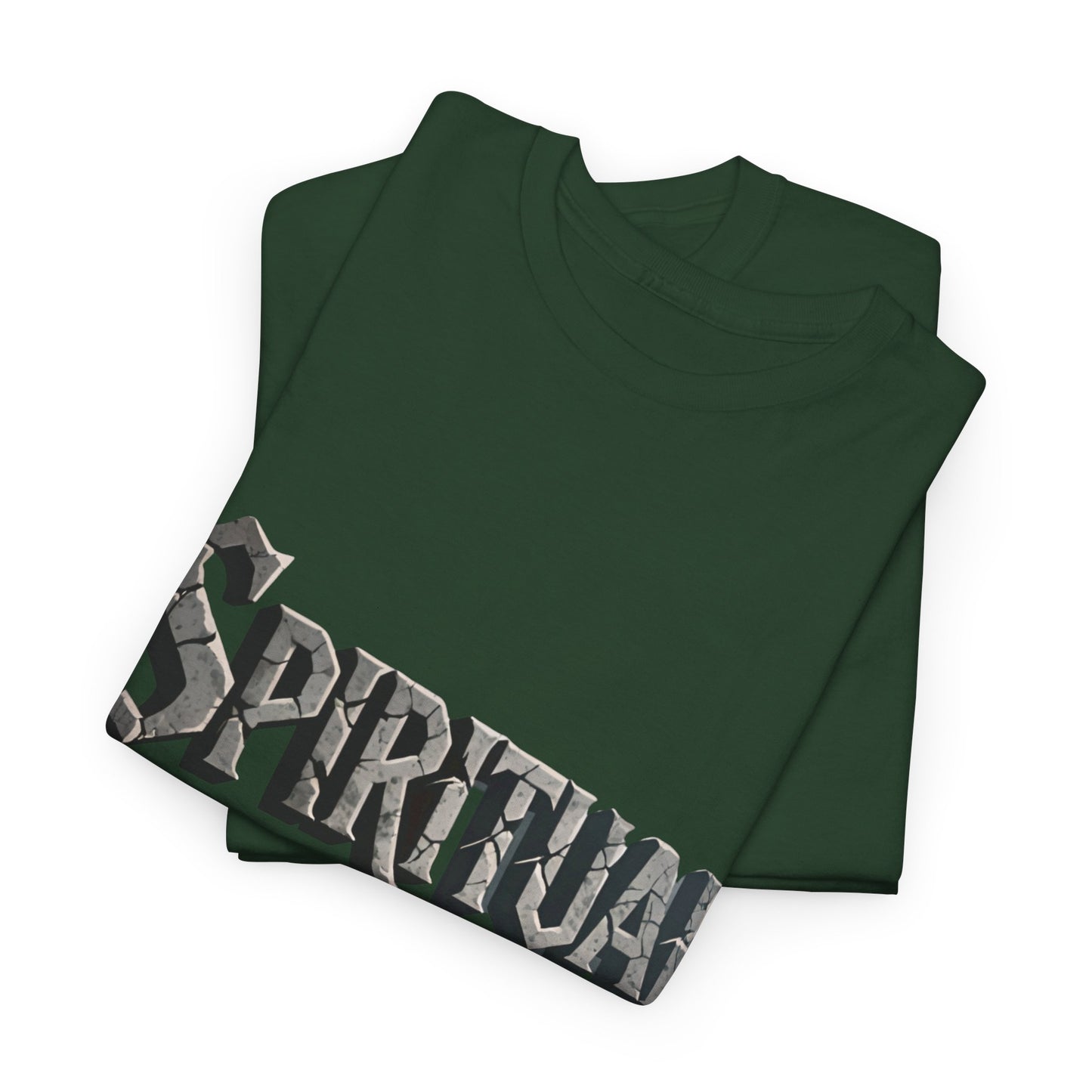 Spiritual Warrior T-Shirt — Gothic Lettering Faith & Strength Tee