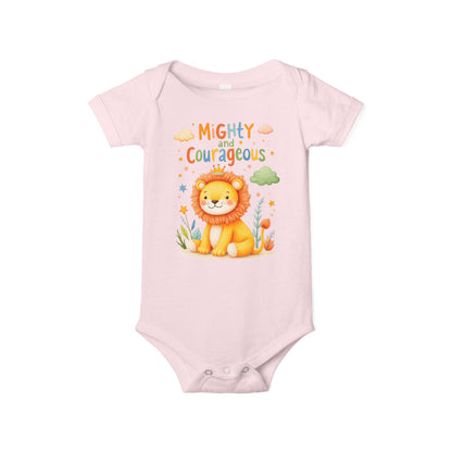 Mighty and Courageous Lion Infant One‑Piece Bodysuit | Perfect Gift for Baby Showers | Birthday Gifts (Copy)