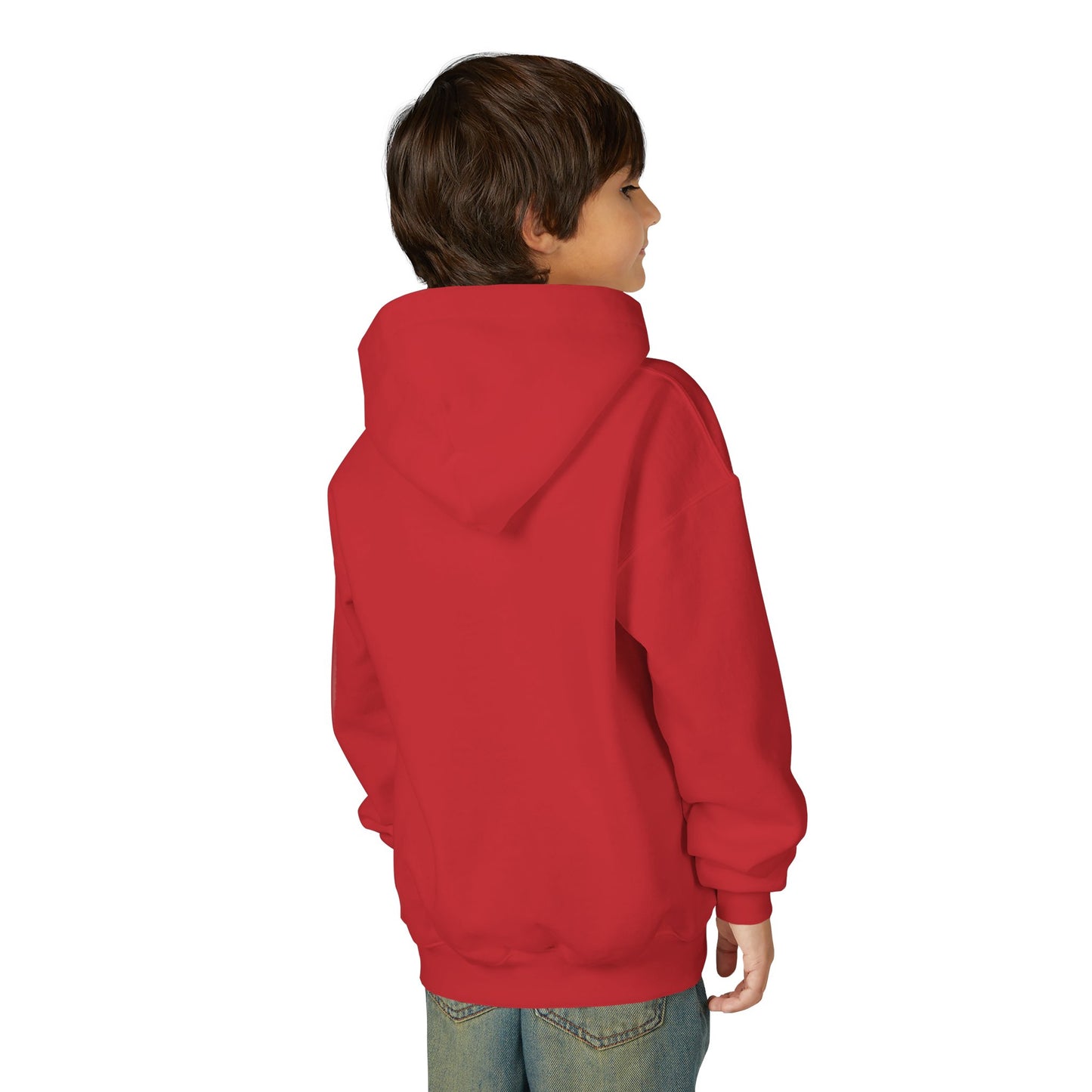 Youth Hoodie — "God Shield" Faith Graphic Pullover