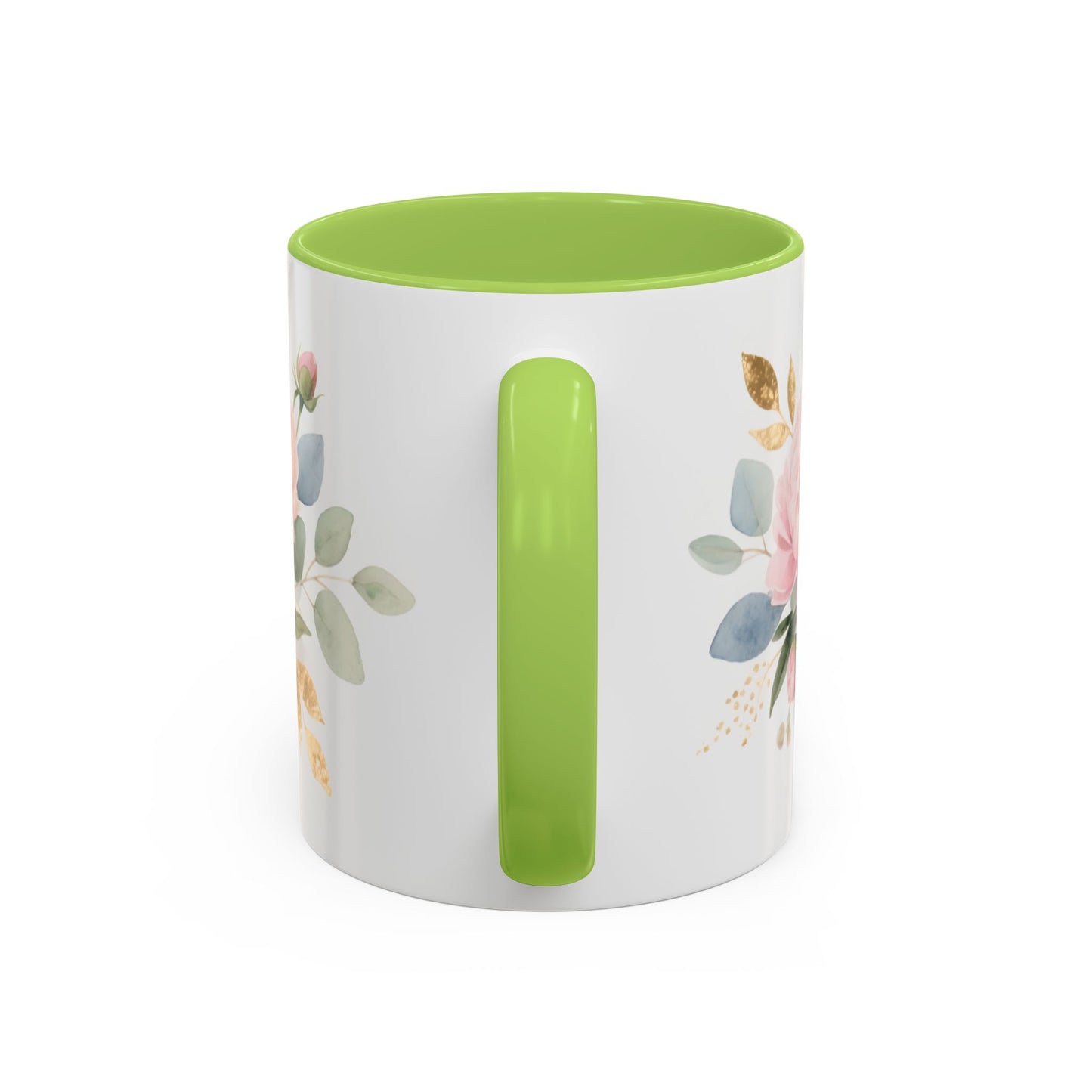 Grace Upon Grace Floral Coffee Mug — John 1:16 Scripture Accent Mug
