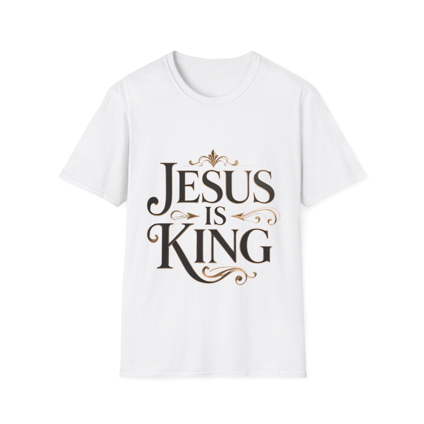Jesus Is King T-Shirt — Christian Faith Graphic Tee, Inspirational Worship Shirt