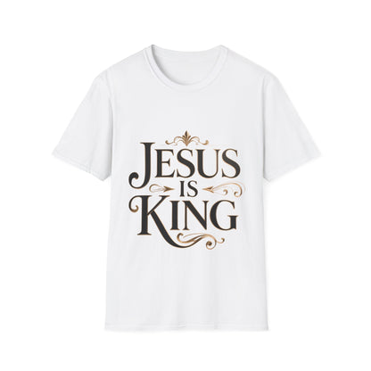 Jesus Is King T-Shirt — Christian Faith Graphic Tee, Inspirational Worship Shirt