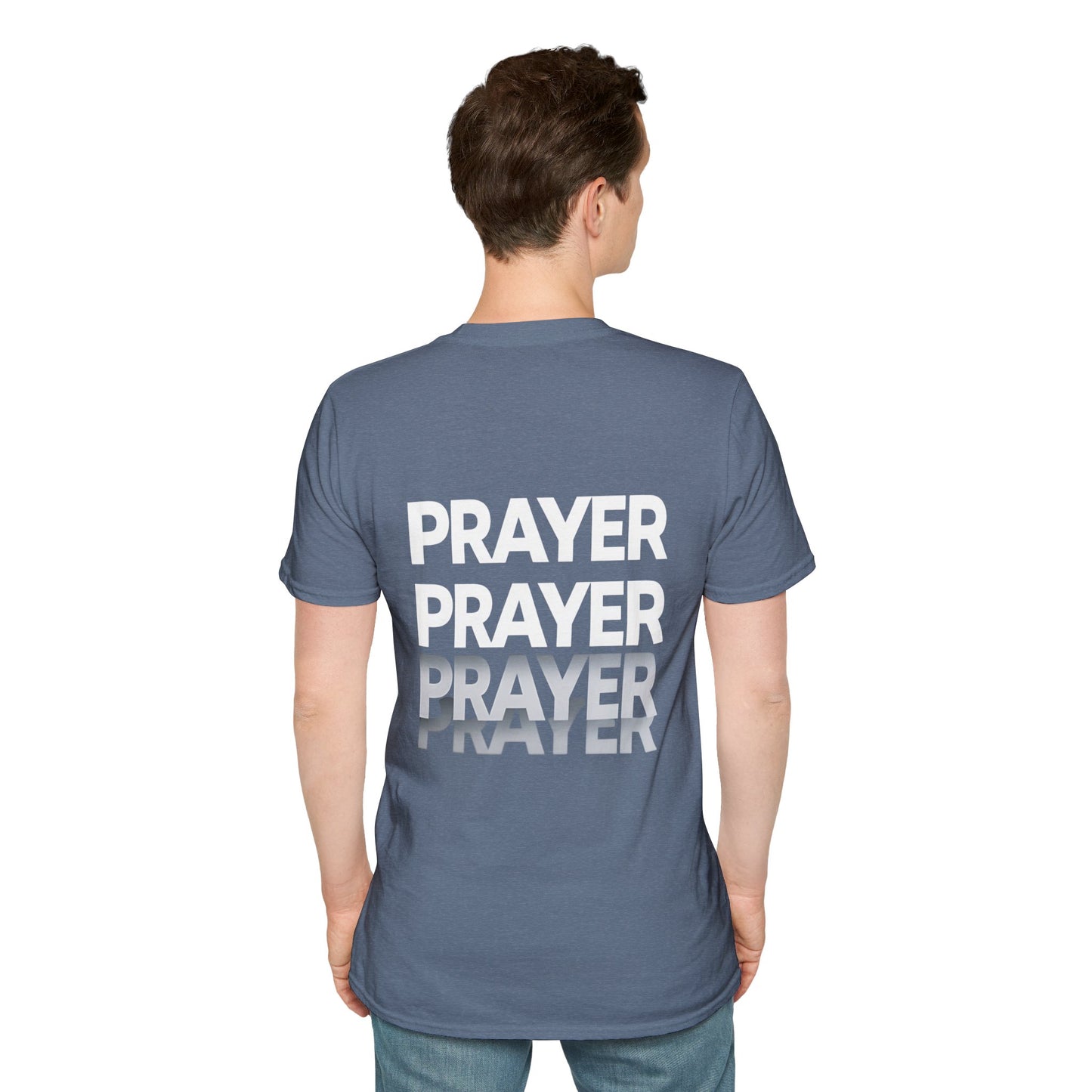 Prayer Repeat T-Shirt | Bold Spiritual Graphic Tee Gift