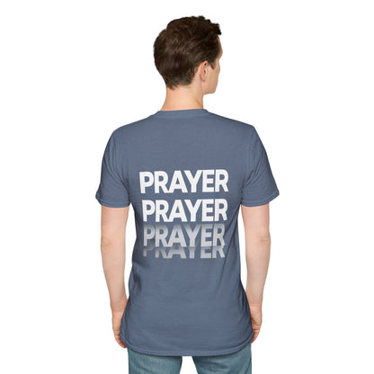 Prayer Repeat T-Shirt | Bold Spiritual Graphic Tee Gift