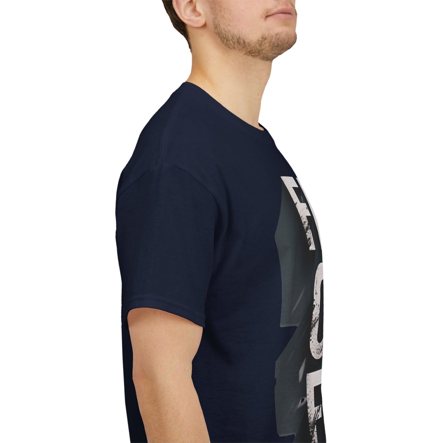 Faith Over Fear Cotton Tee — Distressed Inspirational Graphic