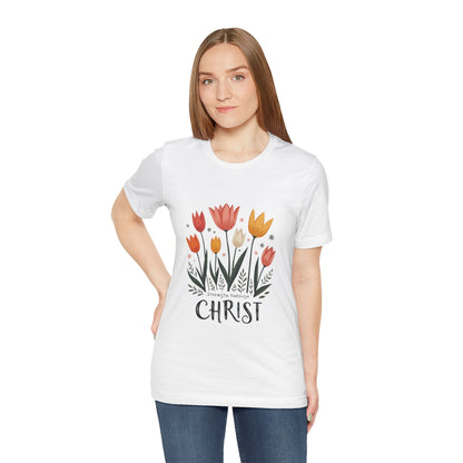 Tulip Floral Faith Shirt | Christian Spring Tee | Unique Gifts for Moms & Teens