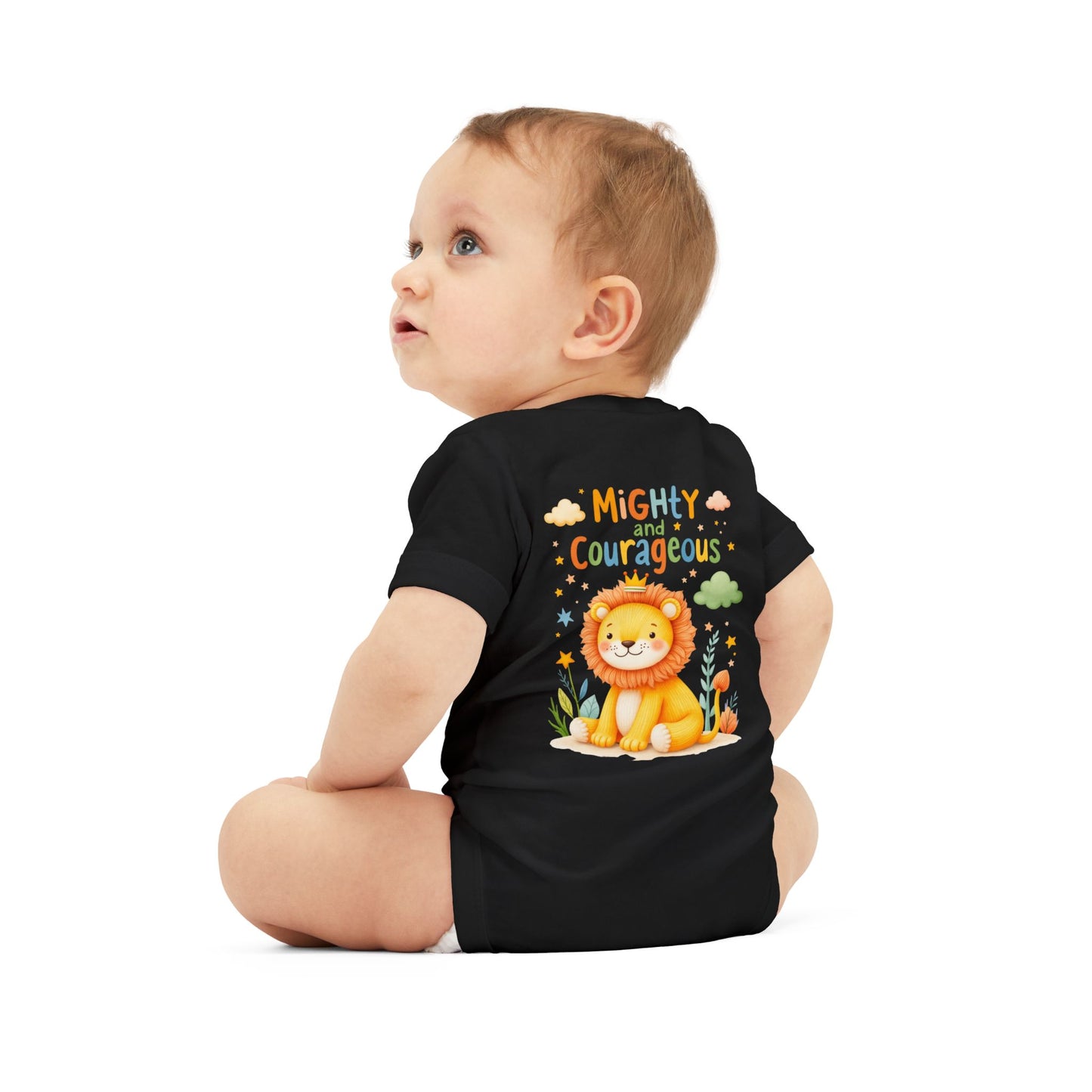 Mighty and Courageous Lion Infant One‑Piece Bodysuit | Perfect Gift for Baby Showers | Birthday Gifts (Copy)