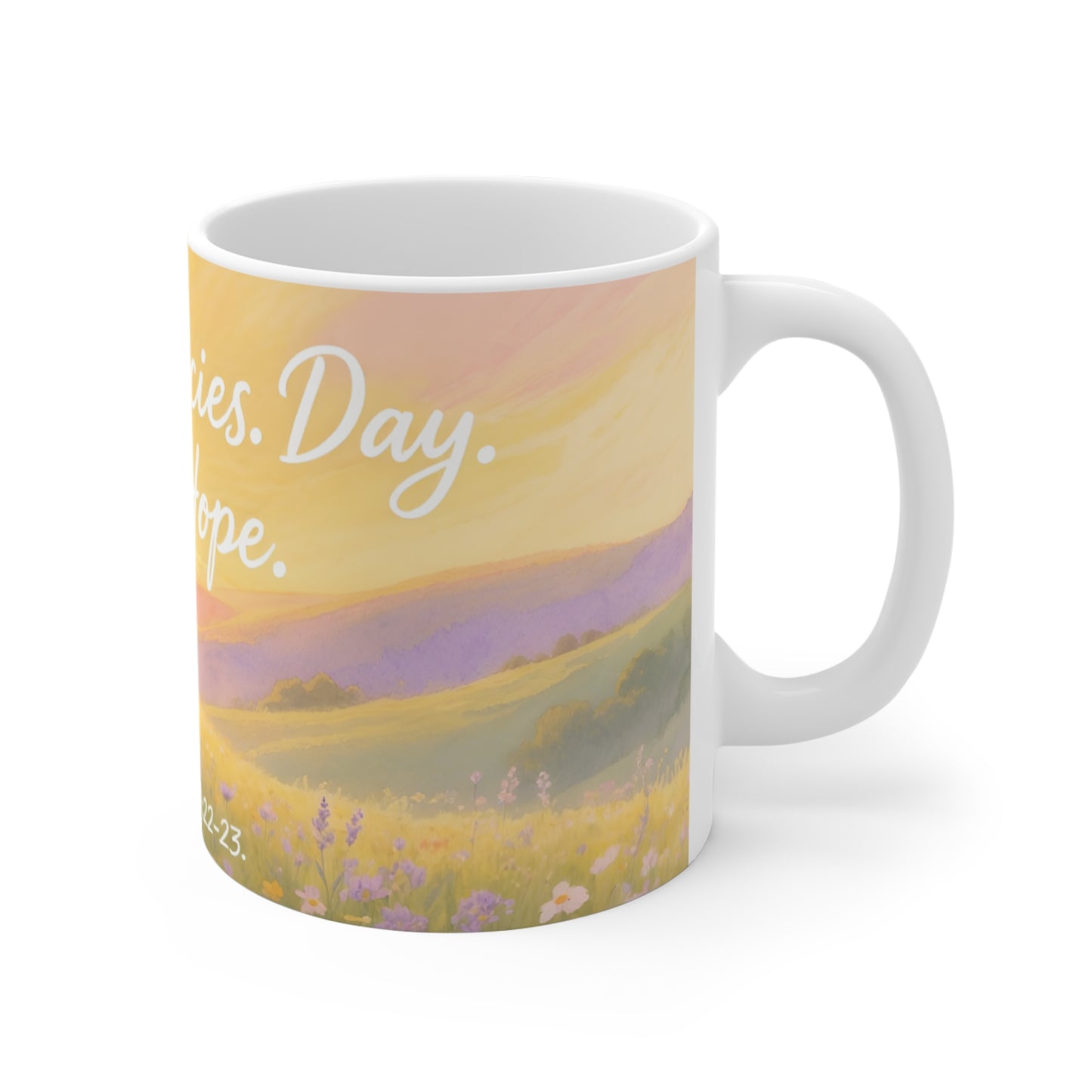 Inspirational Coffee Mug — "New Mercies, New Hope" Bible Verse (Lamentations 3:22-23)