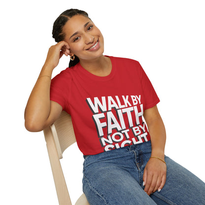 Walk By Faith T-Shirt — Womens/Mens Faith Graphic Tee