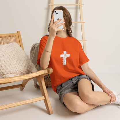 Floral Cross Tee — Delicate Bloom Christian T-Shirt | Meaningful gifts for teens and adults