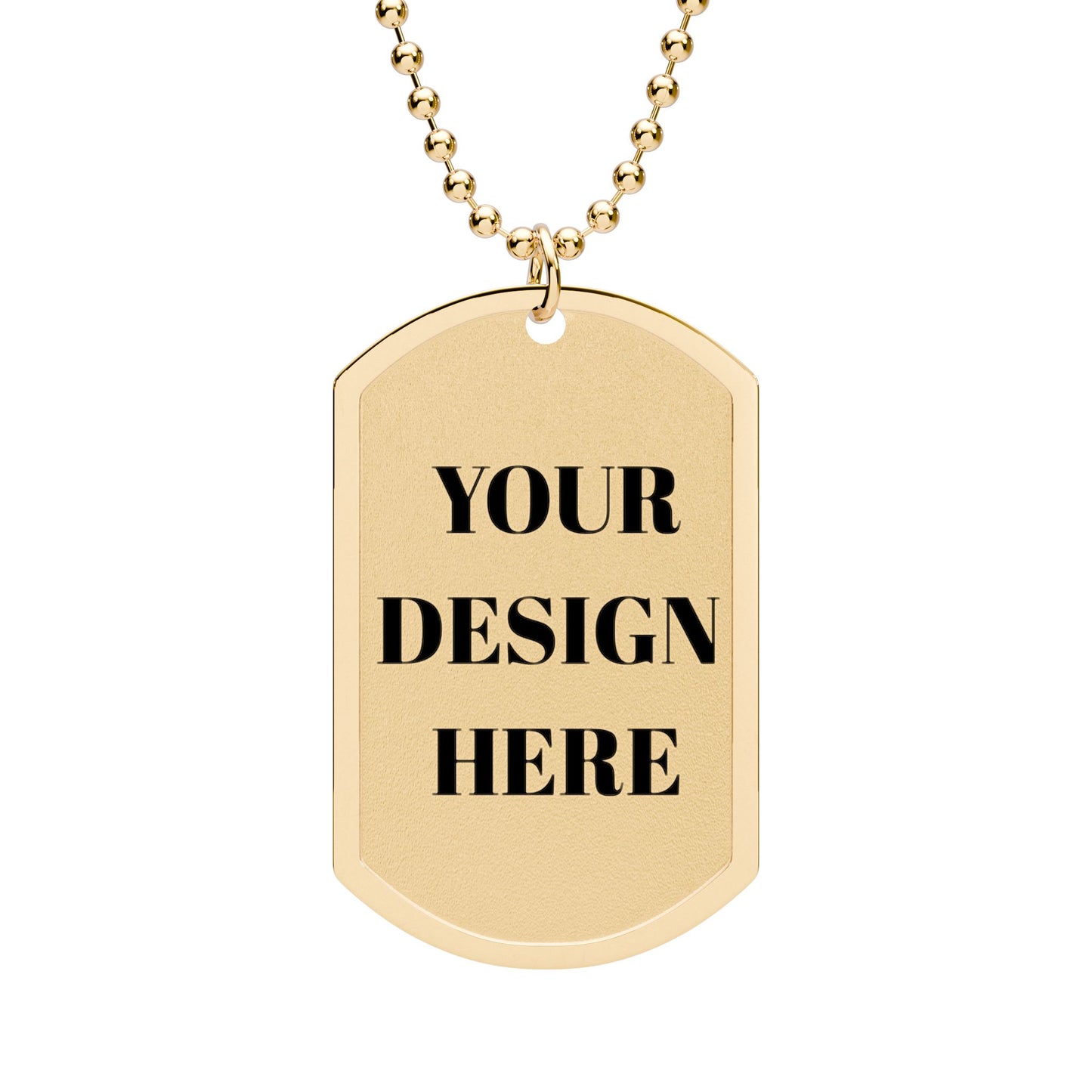 Personalized Dog Tag Necklace — Custom Engraved Military ID Style Pendant