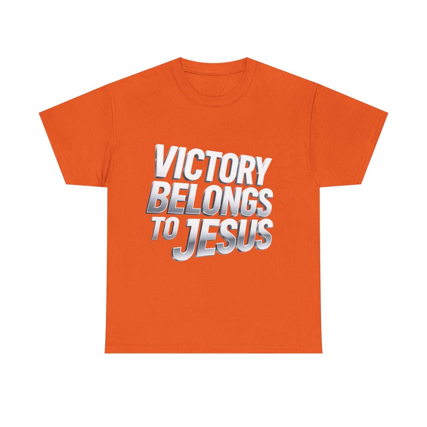Victory Belongs to Jesus T-Shirt — Heavyweight Christian Faith Tee