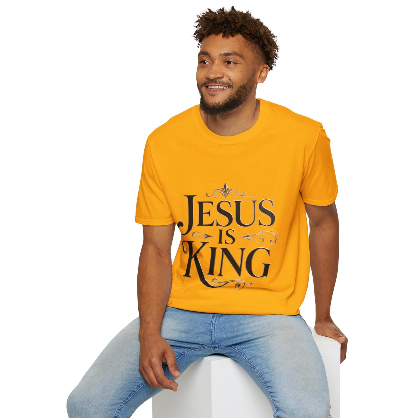 Jesus Is King T-Shirt — Christian Faith Graphic Tee, Inspirational Worship Shirt