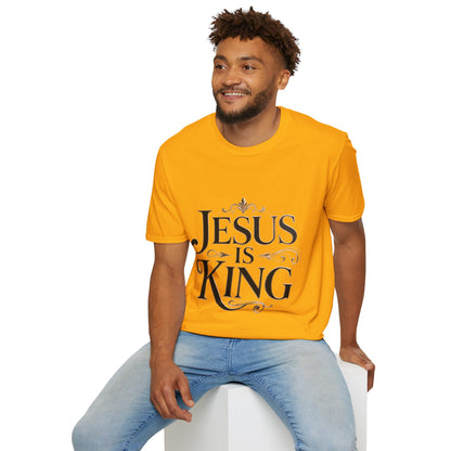 Jesus Is King T-Shirt — Christian Faith Graphic Tee, Inspirational Worship Shirt