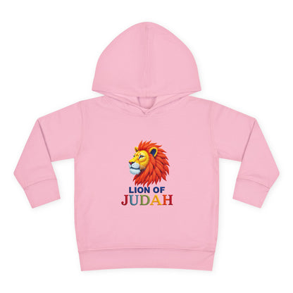 Lion of Judah Toddler Hoodie — Christian Kids Pullover with Colorful Lion Graphic