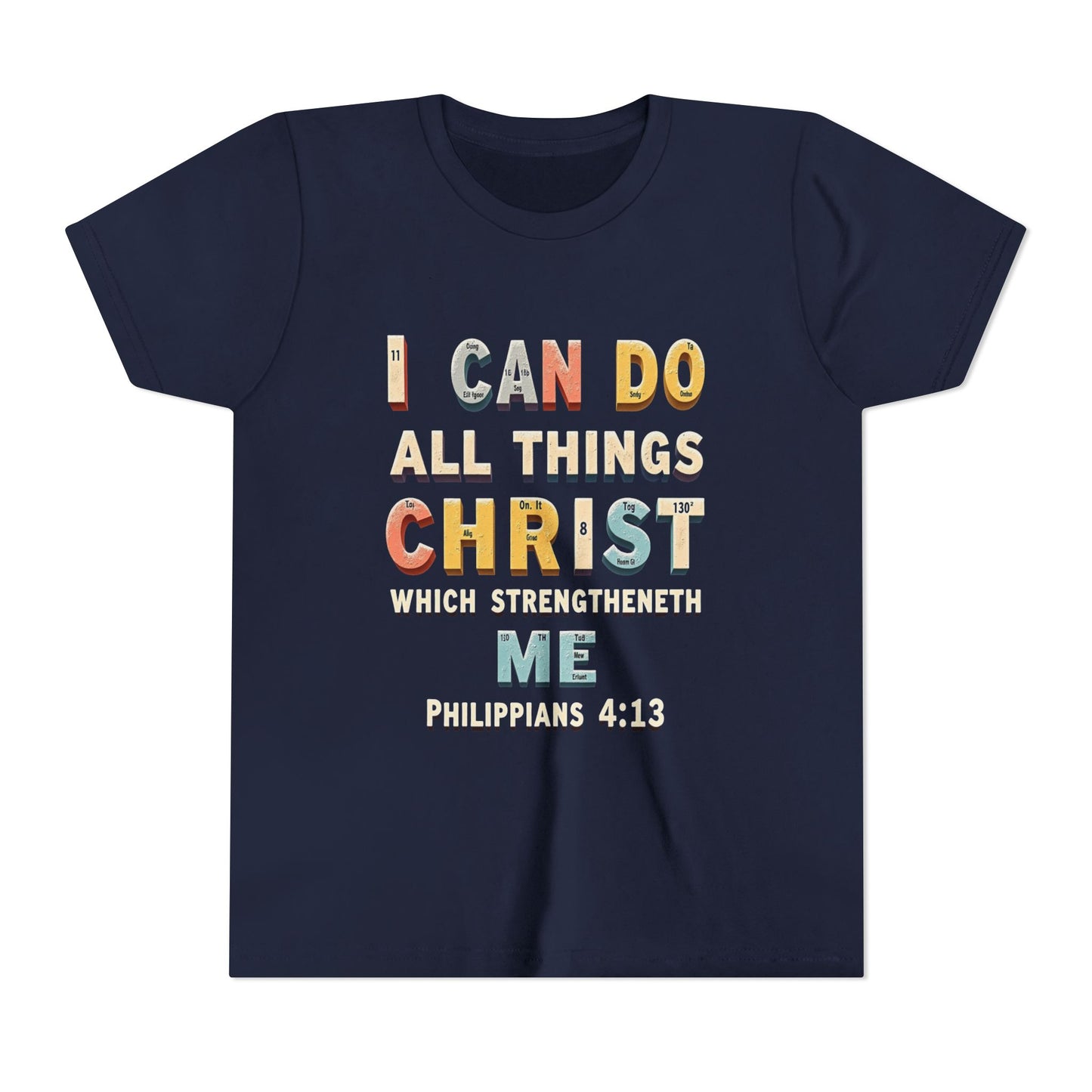 I Can Do All Things Christ Youth Tee | Philippians 4:13 Christian Kids Shirt