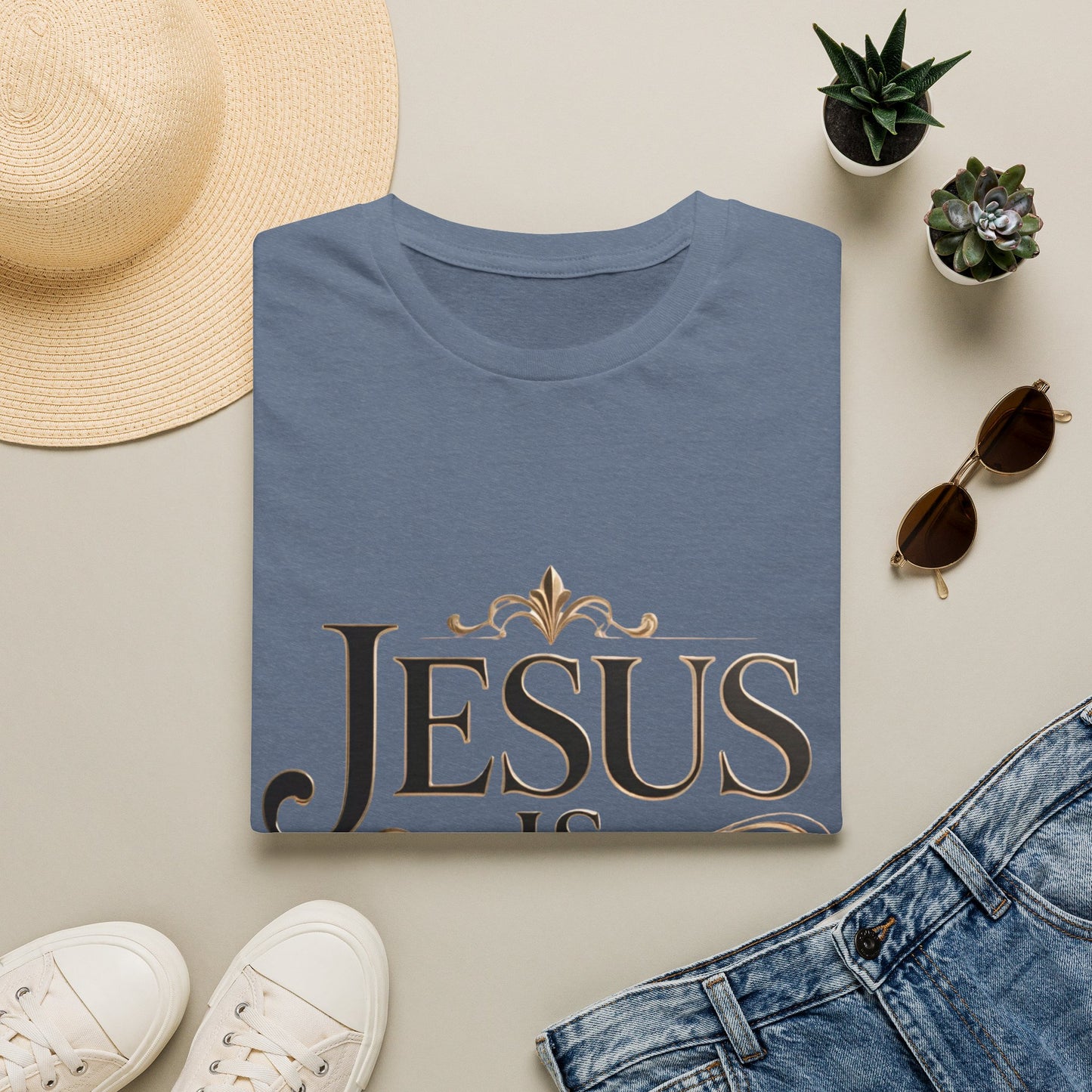 Jesus Is King T-Shirt — Christian Faith Graphic Tee, Inspirational Worship Shirt